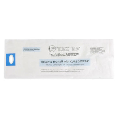 Intermittent Closed System Catheter Cure Dextra® Closed System Unisex / Straight Tip 12 Fr.