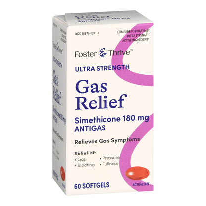 Foster & Thrive™ Ultra Strength Gas Relief Simethicone 180 mg Softgels