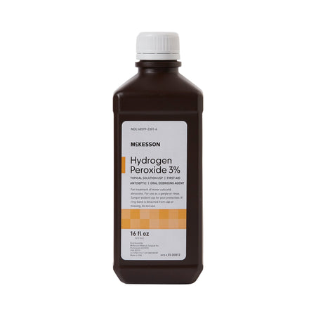 McKesson 23-D0012 Antiseptic, Hydrogen Peroxide, 16-ounce bottle