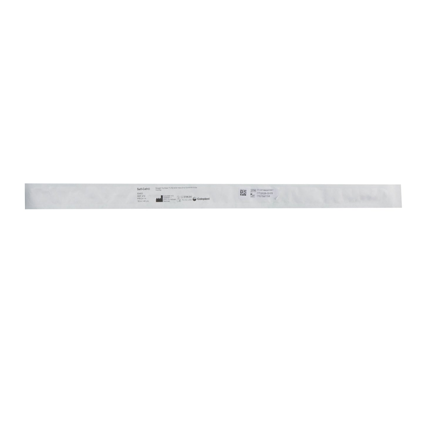 Coloplast 414 Self-Cath® Unisex Intermittent Catheter 14 Fr Straight Tip 16 Inch
