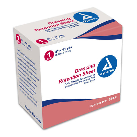 Dynarex 3542 Water Resistant Dressing Retention Tape without Liner, 2 Inch x 11 Yard