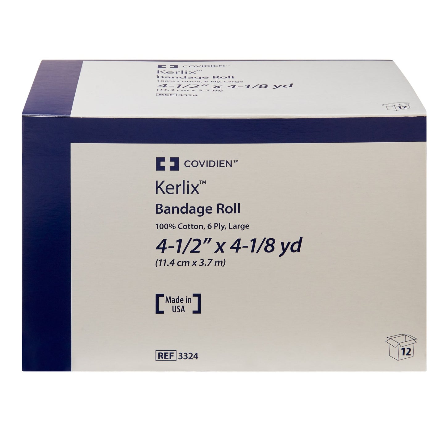 Kerlix™ Fluff Bandage Roll, 4-1/2 Inch x 4-1/10 Yard, 6-Ply