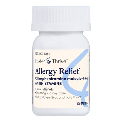 Foster & Thrive™ Allergy Relief Chlorpheniramine Maleate 4 mg Tablets