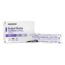 McKesson Carbon Steel Surgical Blade, Straight Tip, Size 11