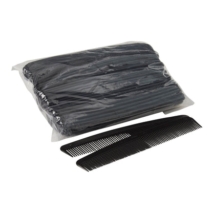 McKesson Black Plastic Hair Comb, 7 Inch