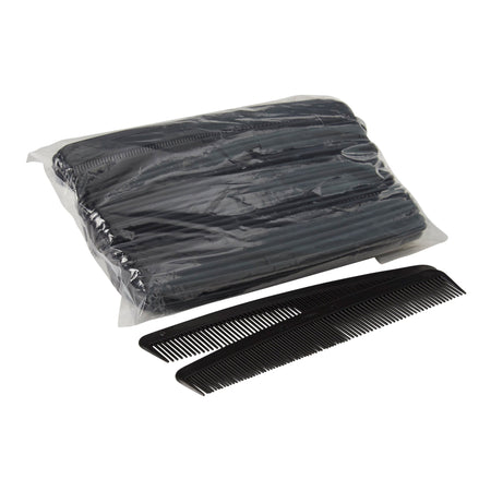 McKesson Black Plastic Hair Comb, 7 Inch