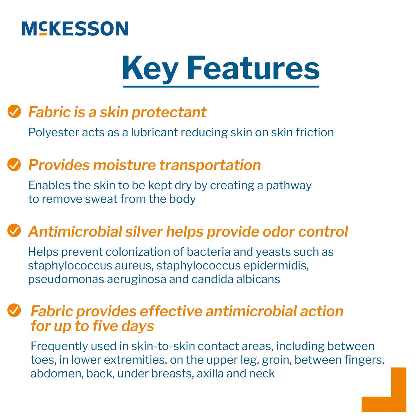McKesson Silver Moisture Wicking Fabric, 10 x 144 Inch