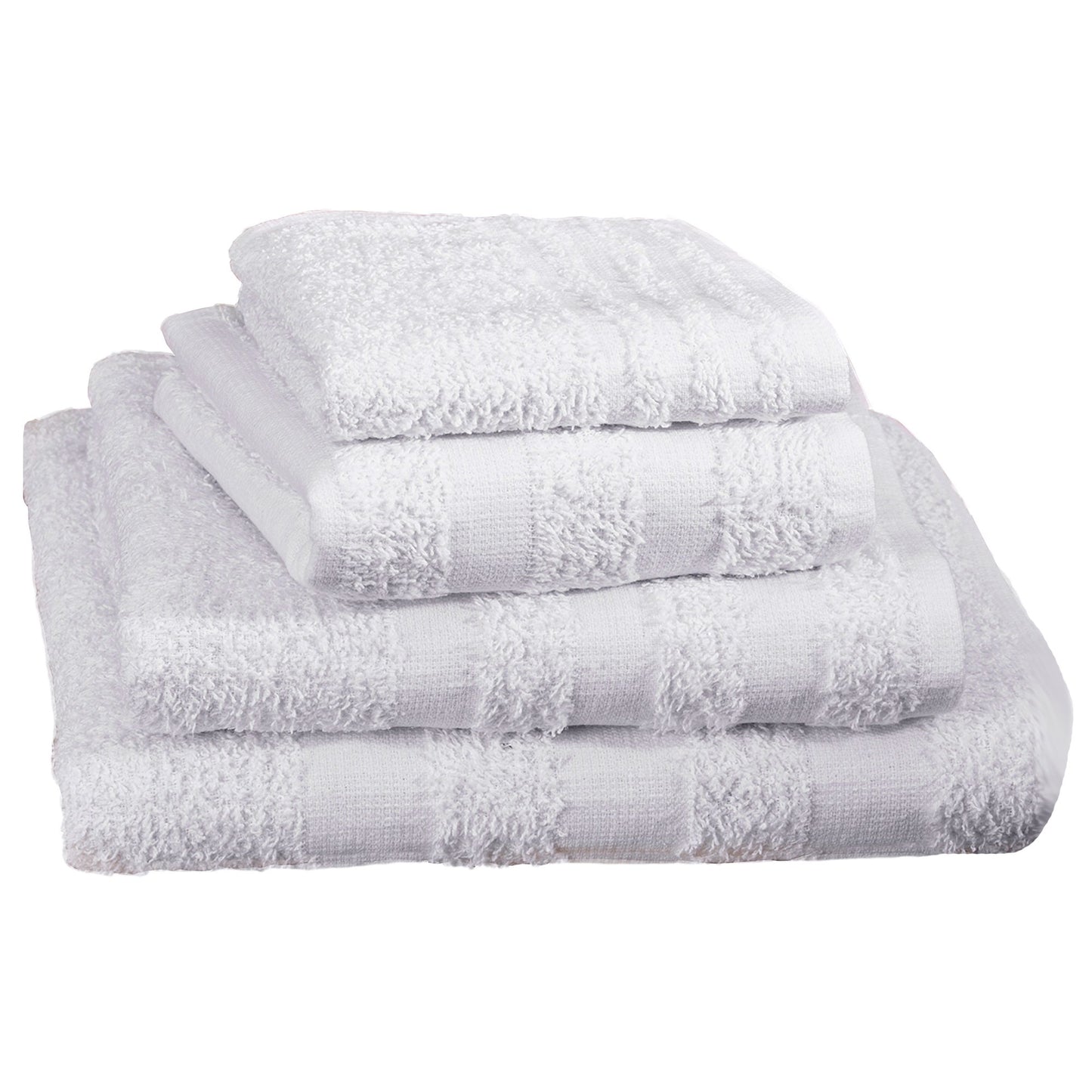 Merit™ Trio Cotton Washcloth, White, 12 x 12 Inch