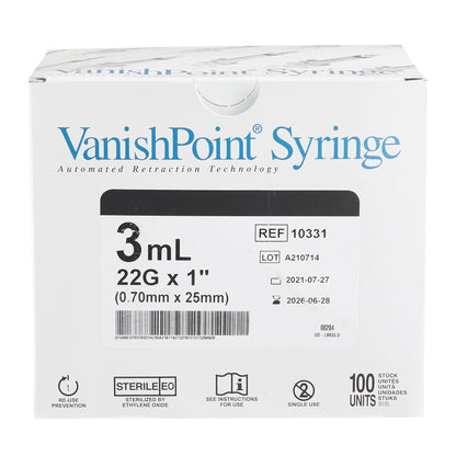 VanishPoint® Syringe with Hypodermic Needle