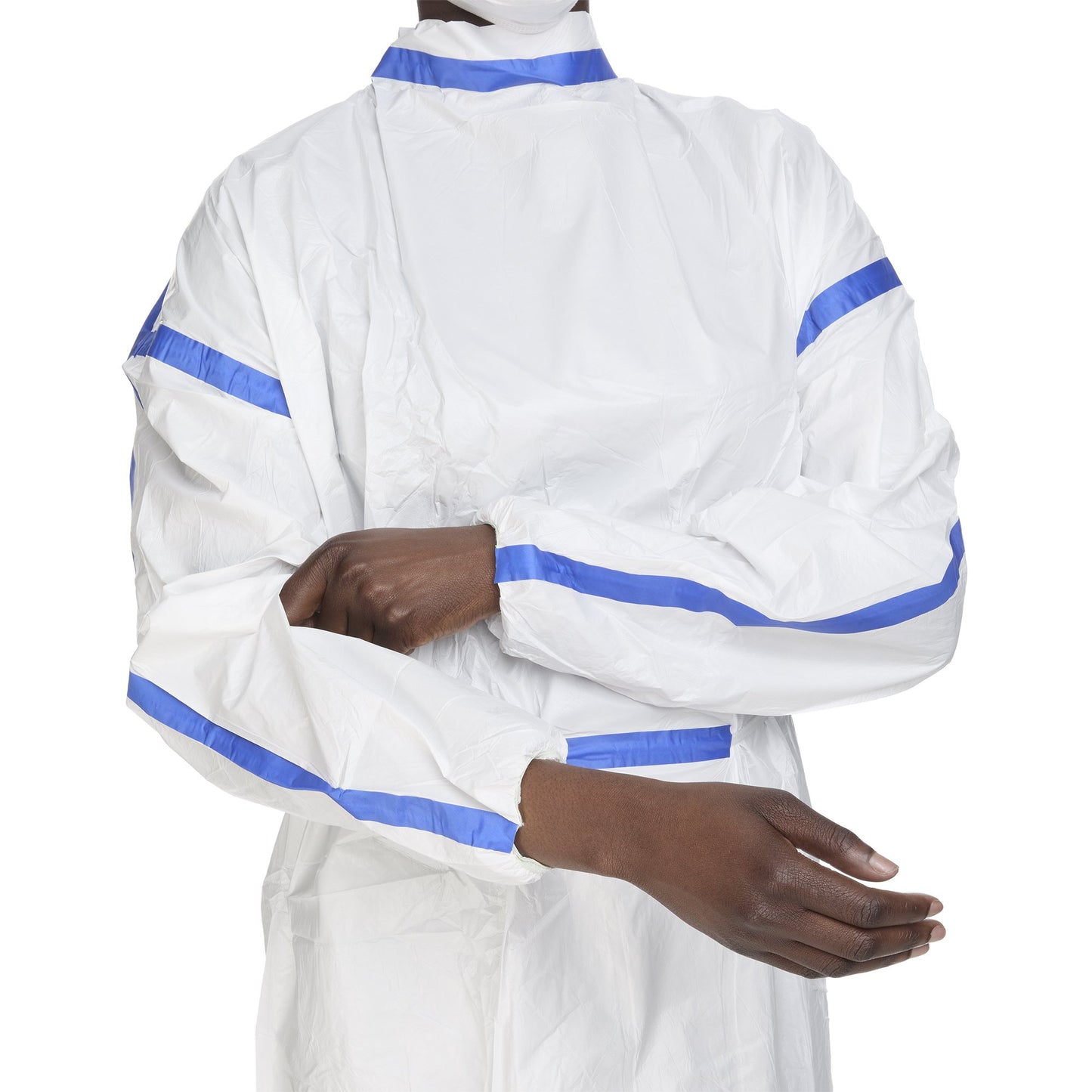 Chemotherapy Procedure Gown One Size Fits Most White Sterile ASTM F739-12 Disposable