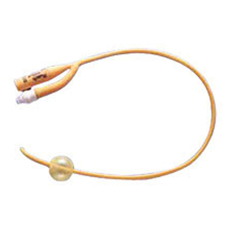 Teleflex 318114 Medical PureGold Foley Catheter, 14 Fr., 5 cc, Coude Tip