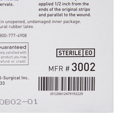 McKesson Nonreinforced Skin Closure Strip, 1/4 x 1-1/2 Inch