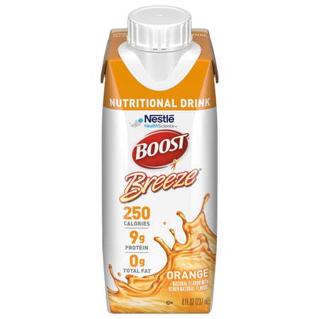 Nestle Healthcare Nutrition 00043900128016 Boost Breeze Orange Nutritional Drink, 8-ounce carton