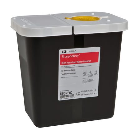 Cardinal 8602RC SharpSafety RCRA Waste Container, 2 Gallon, 10 x 10½ x 7¼ Inch