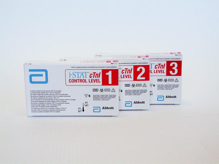 Abbott Point of Care 06P1711 Cardiac Marker / Immunoassay Control i-STAT Troponin Level 3 6 X 1 mL