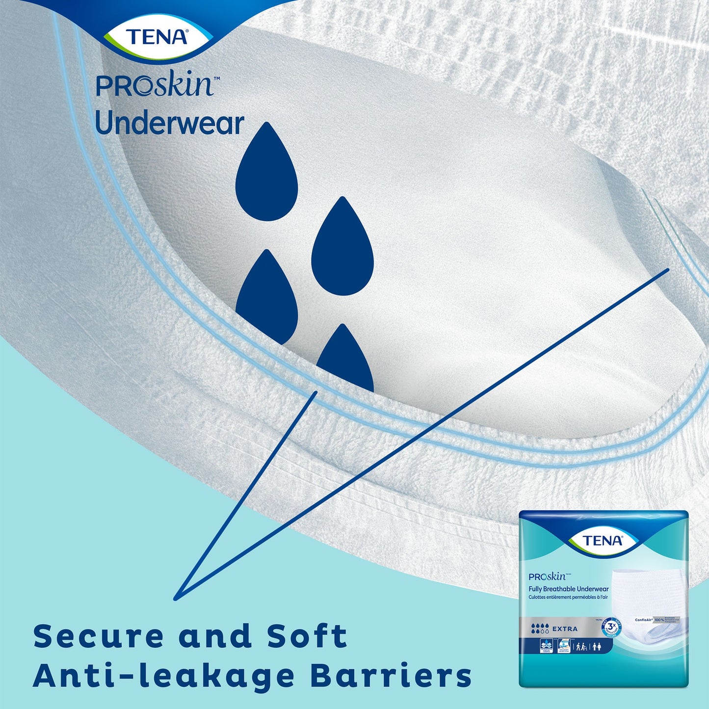 Tena® ProSkin Extra™ Fully Breathable Absorbent Underwear, 2X-Large