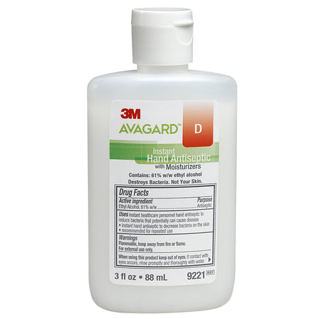 3M Avagard D Hand Antiseptic with Moisturizers, 3 fl oz Bottle by Solventum Corporation product image