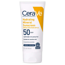 Sunscreen CeraVe® Hydrating Mineral Sunscreen SPF 50 Lotion 5 oz. Tube