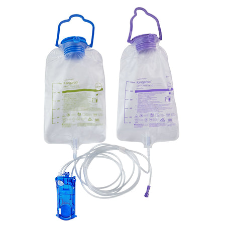Cardinal B5FF Enteral Feeding Pump Flush Bag Set Kangaroo OMNI 500 mL NonSterile