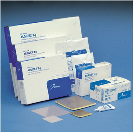 DeRoyal 46-AG44-1 Algidex Ag Alginate Dressing with Silver, 4 x 4 Inch