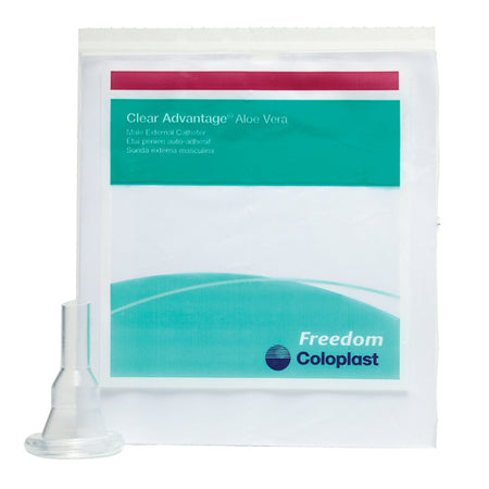 Coloplast 331550 Freedom Clear LS Male External Catheter, Self-Adhesive Strip, Large