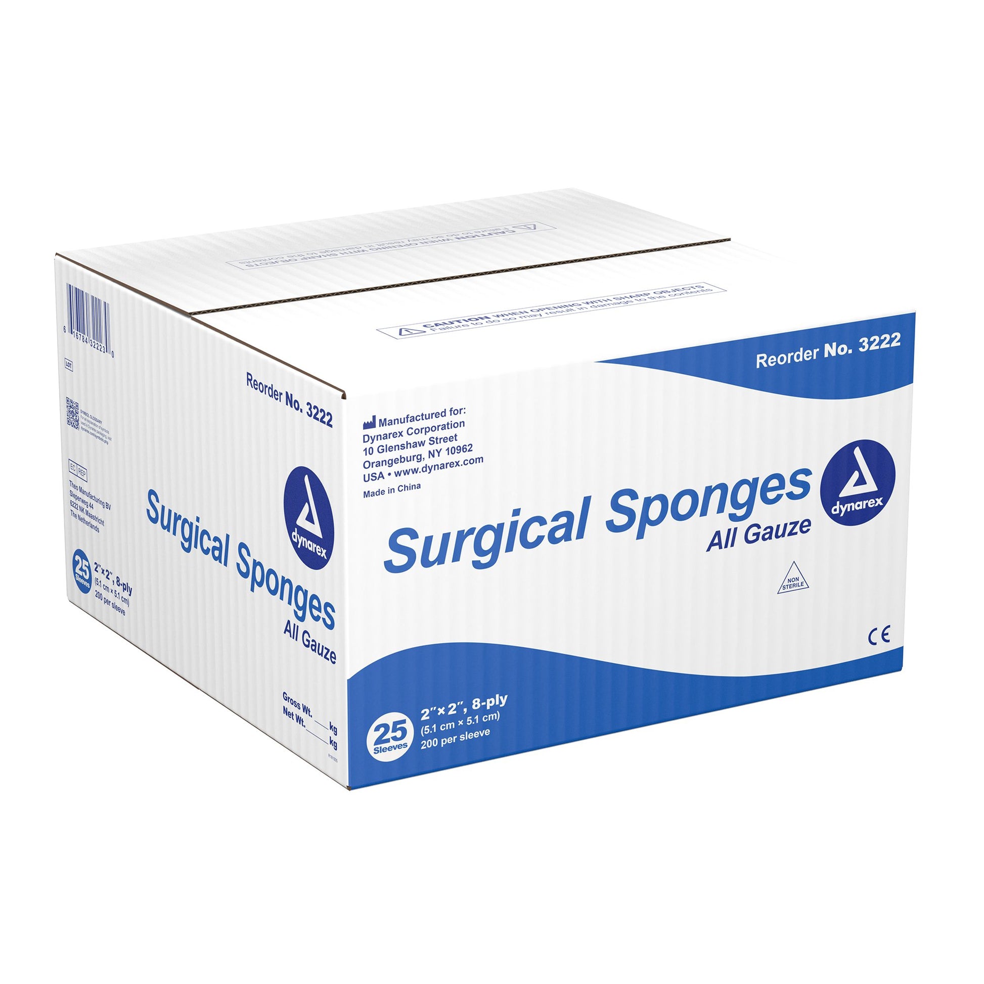 dynarex Gauze Sponge, 2 x 2 Inch, 8-Ply by Dynarex product image - view 2
