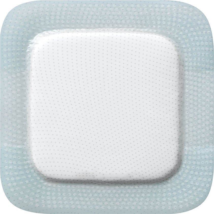 Biatain® Silicone Adhesive with Border Silicone Foam Dressing, 7 x 7 Inch