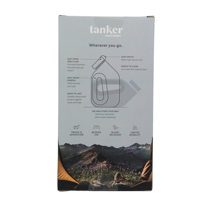 Tanker Portable Male Urinal, Cement Grey