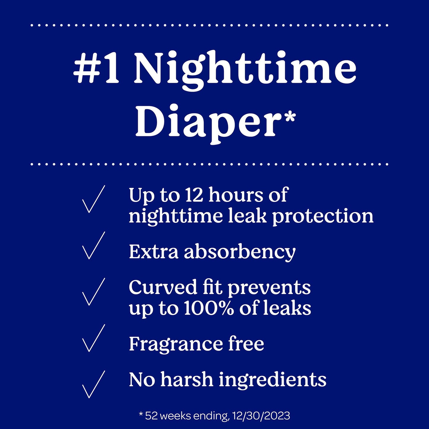 Unisex Baby Diaper Huggies® Overnites Size 7 Disposable Heavy Absorbency