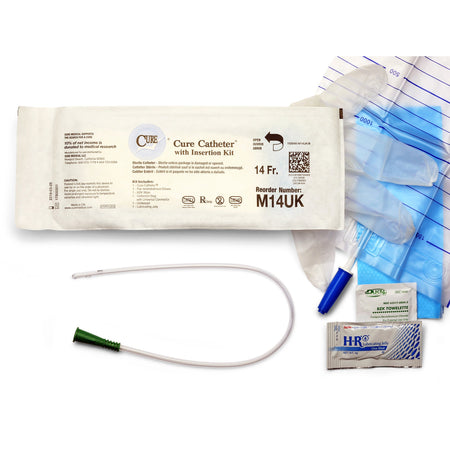 ConvaTec M14UK Cure Medical Urethral Catheter, Pocket/U-Shape