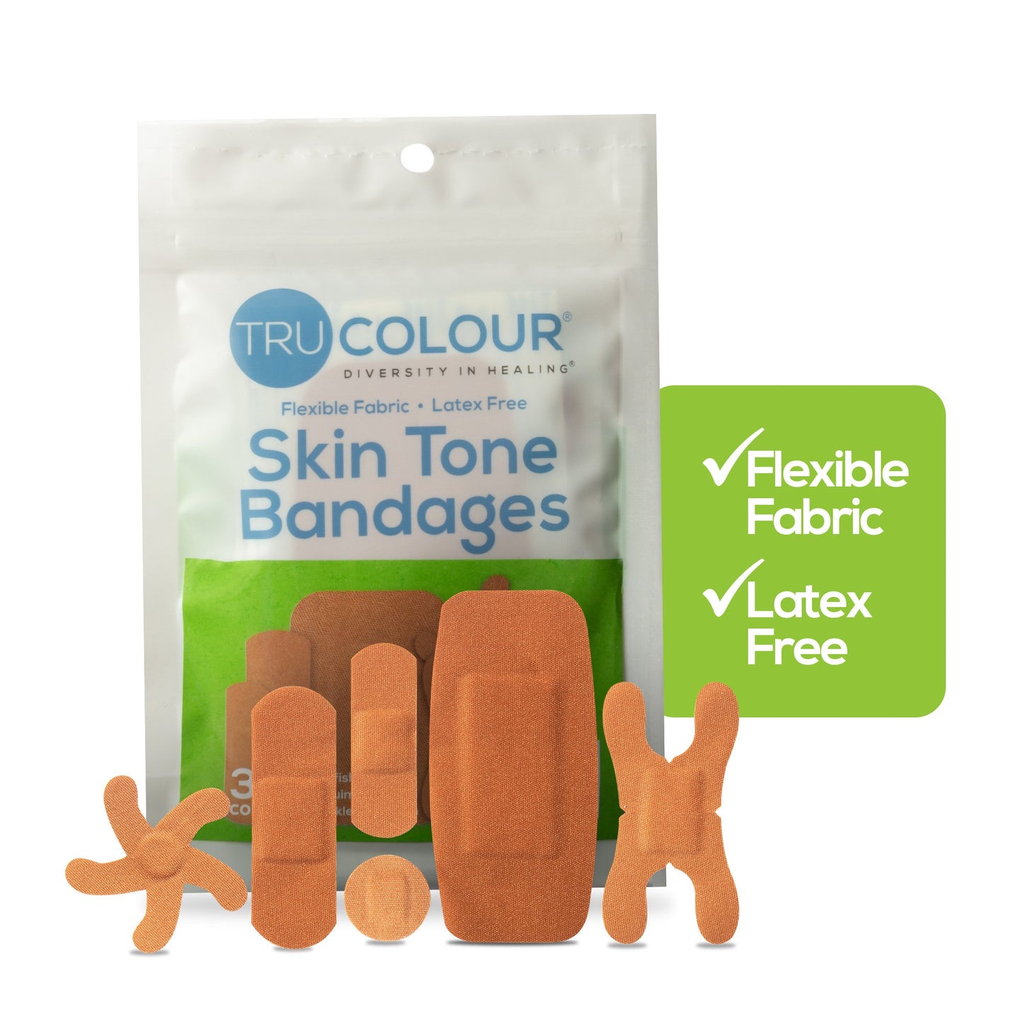 TruColour® Olive Adhesive Strips, Assorted Shapes and Sizes