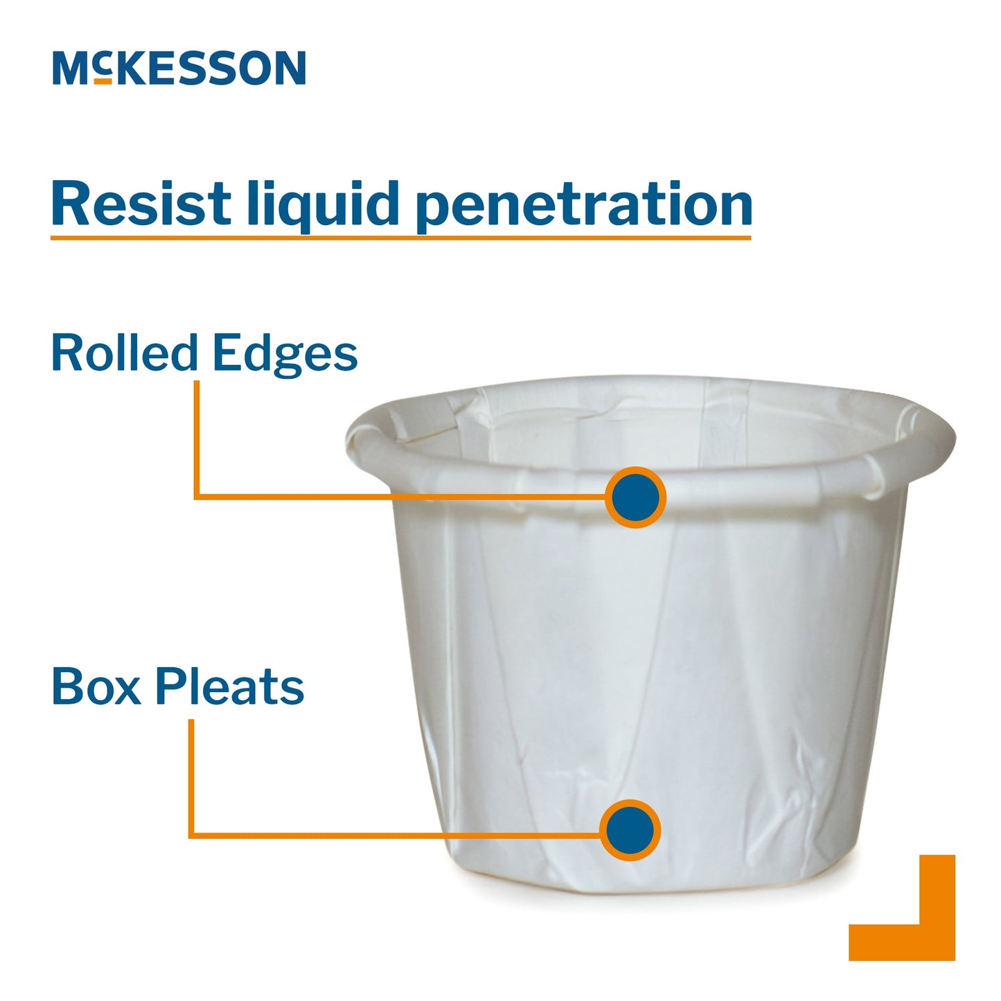 Souffle Cup McKesson 0.5 oz. White Paper Disposable