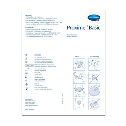 Foam Dressing Proximel® Basic Non-Border 4 X 4 Inch Without Border Waterproof Film Backing Nonadhesive Square Sterile