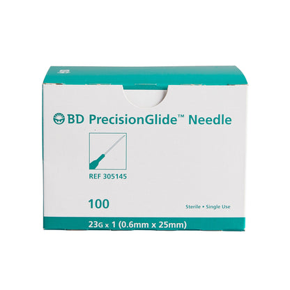 BD 305145 PrecisionGlide Hypodermic Needle, 23 Gauge, 1 Inch Length by BD product image - view 2