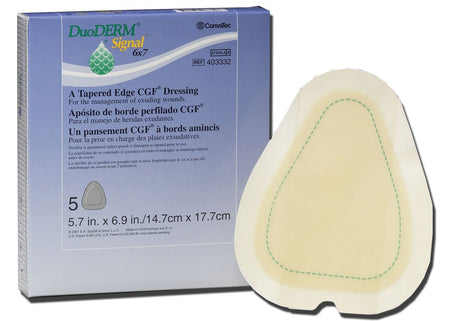 ConvaTec 403332 DuoDerm Signal Hydrocolloid Dressing, 6 x 7 Inch Triangle