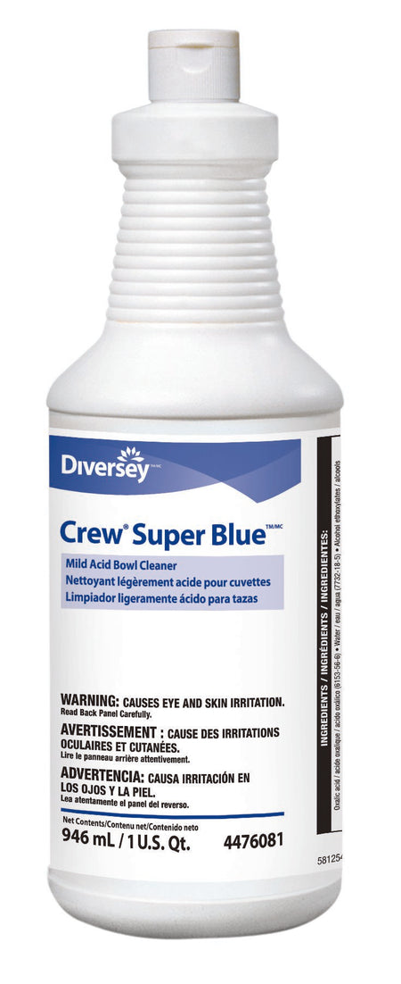 Crew® Super Blue™ Mild Acid Toilet Bowl Cleaner, Citrus Scent, 32 oz.