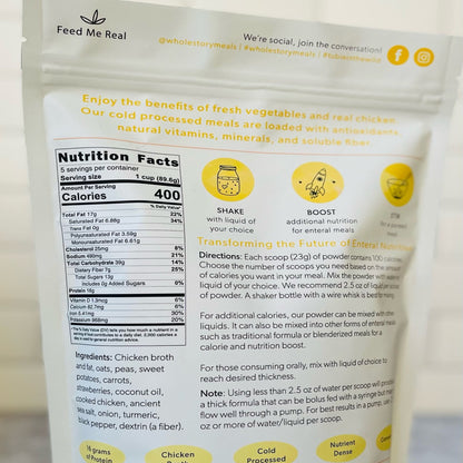 Oral Supplement Whole Story Meals Chicken / Peas / Carrot Flavor Powder 16 oz. Pouch