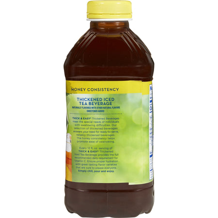 Lyons Magnus LLC 45587 Thick & Easy Clear Honey Consistency Iced Tea Thickened Beverage, 46-oz.