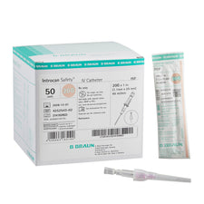 Introcan Safety® Peripheral IV Catheter, 20 Gauge, Straight