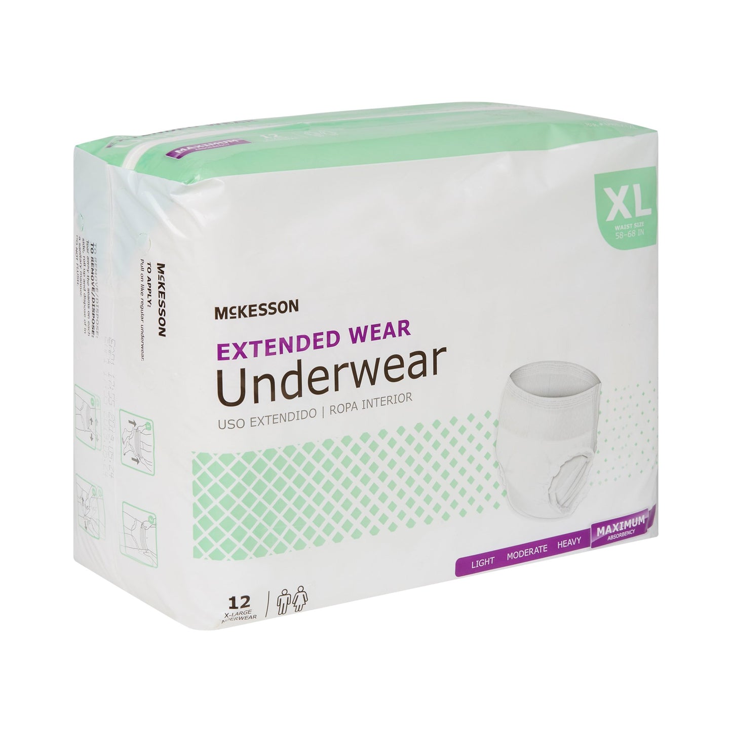 McKesson Extended Wear Maximum Absorbency Underwear, Extra Large