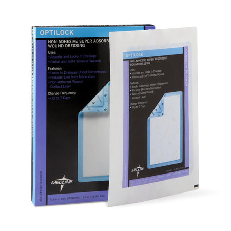 Medline MSC64610EP Optilock Nonadherent Dressing, 6½ x 10 Inch