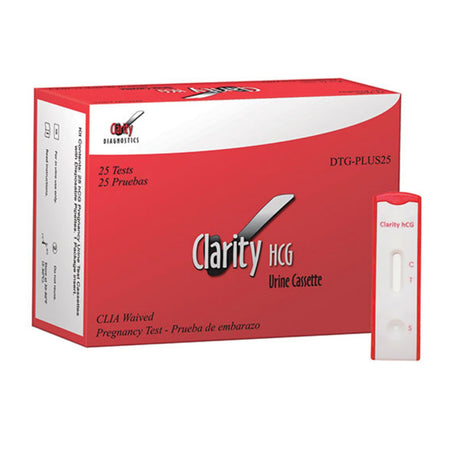 Clarity Diagnostics DTG-PLUS25 hCG Pregnancy Fertility Reproductive Health Test Kit