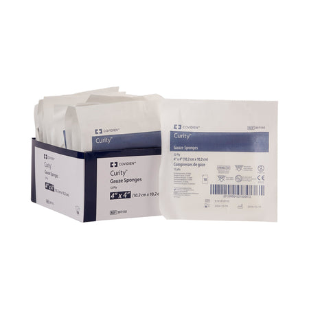 Cardinal 397110 Curity Sterile USP Type VII Gauze Sponge, 4 x 4 Inch, 12-Ply