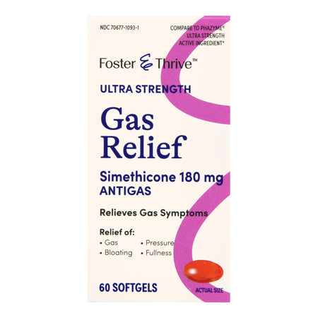 Foster & Thrive™ Ultra Strength Gas Relief Simethicone 180 mg Softgels