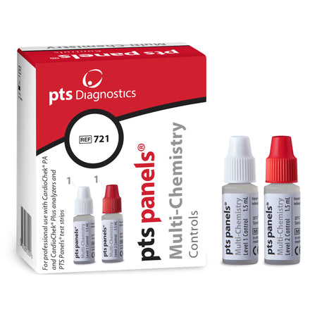 PTS Diagnostics 721 Panels Multi-Chemistry Control Set for CardioCheck Analyzers