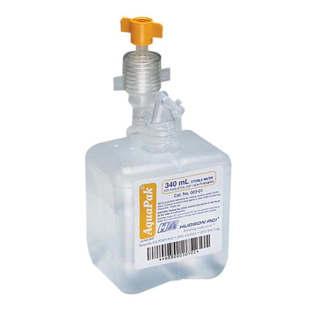 Medline HUDRHP340U AquaPak Prefilled Bubble Humidifier, 340 mL