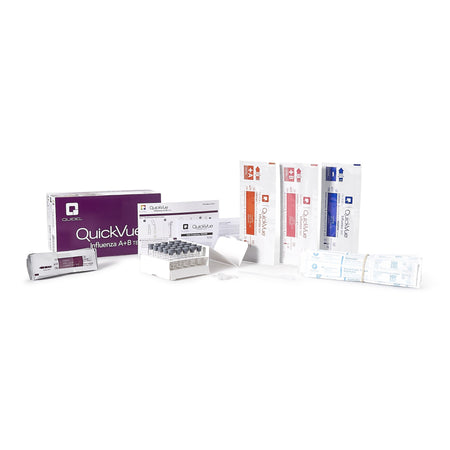 Quidel 20183 QuickVue Influenza A + B Infectious Disease Immunoassay Respiratory Test Kit