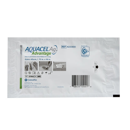 Aquacel® Ag Advantage Silver Dressing, 3/4 x 18 Inch