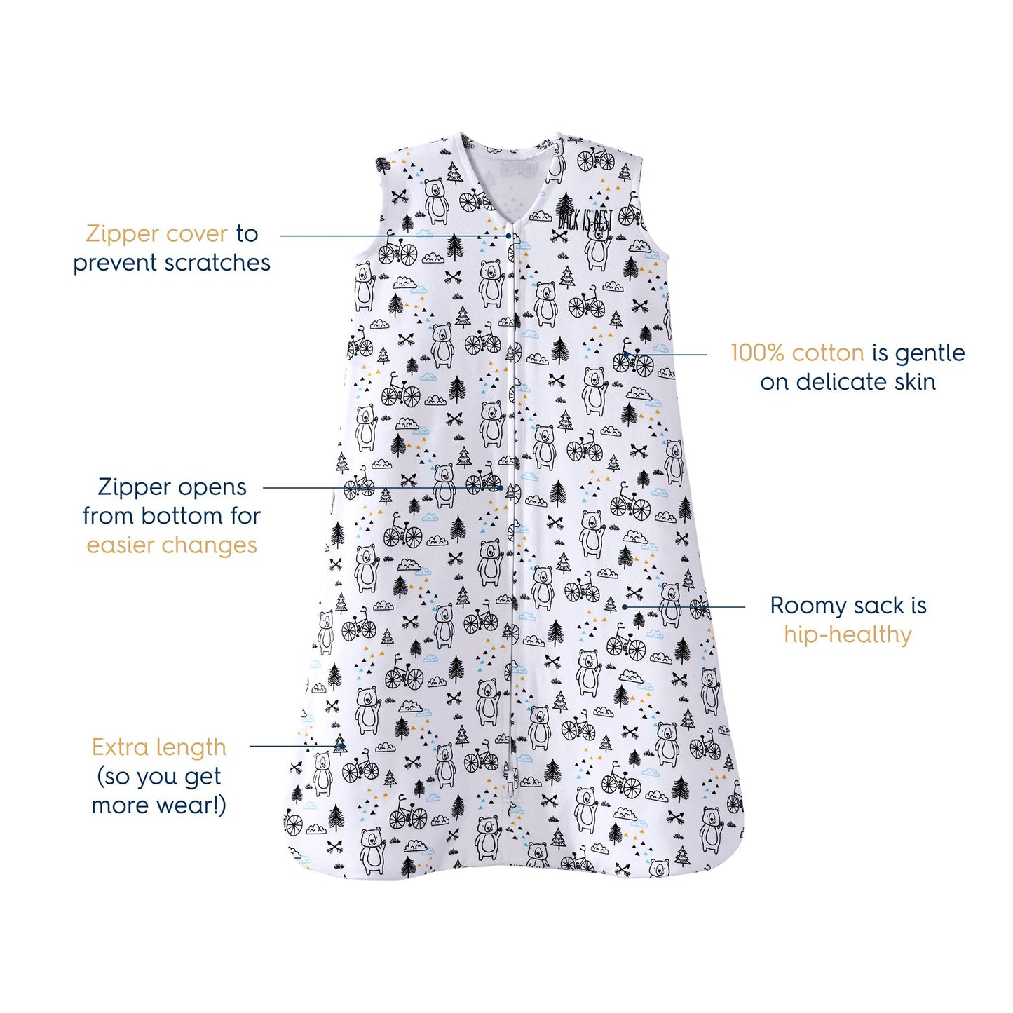 Wearable Blanket Halo® SleepSack® Cotton NonSterile