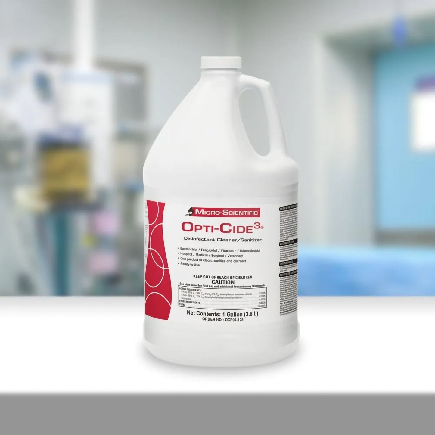 Opti-Cide3® Surface Disinfectant Cleaner, 1 gallon jug